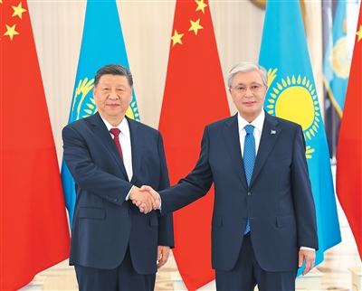  习近平同哈萨克斯坦总统托卡耶夫会谈 