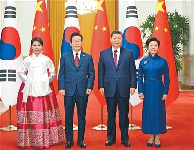习近平同韩国总统李在明举行会谈